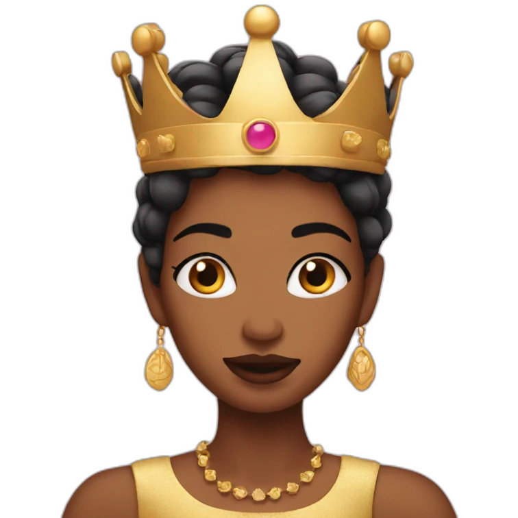 Queen with nails emoji
