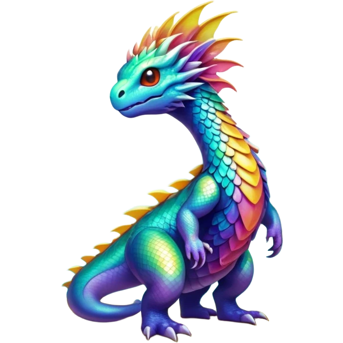 Epic complex iridescent scenic-aesthetic-Fakémon-creature-scenery emoji