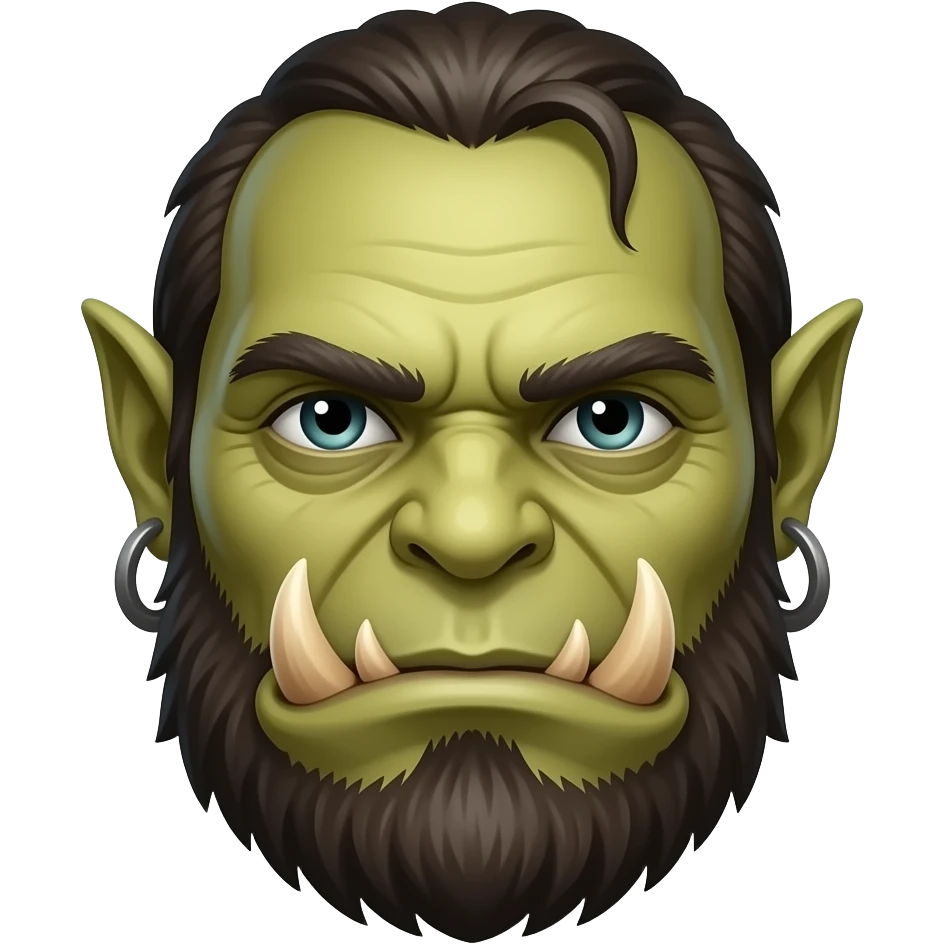 orc face from warcraft emoji