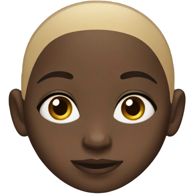 bald darkskin girl emoji