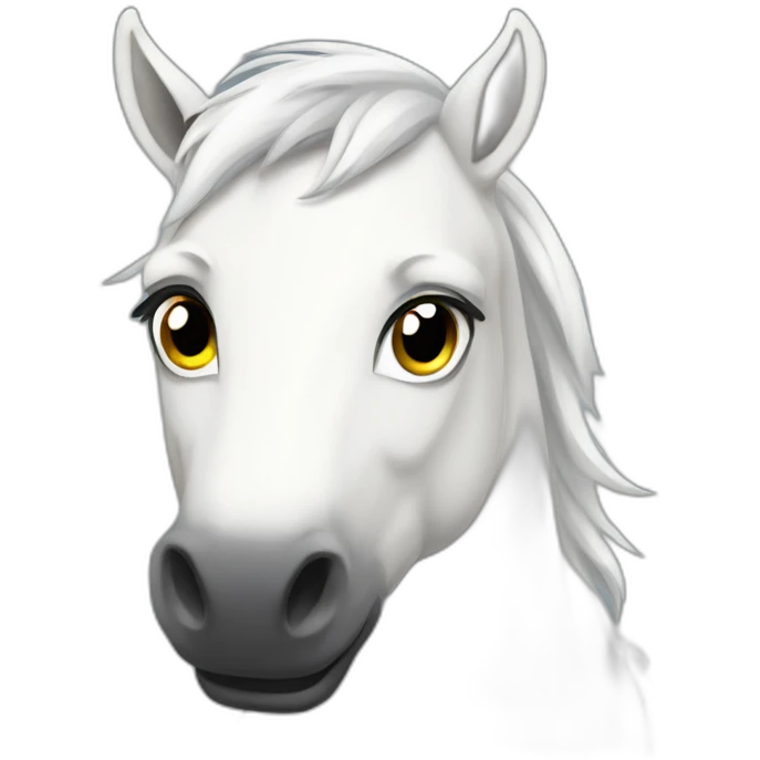 2017 White Mustang emoji
