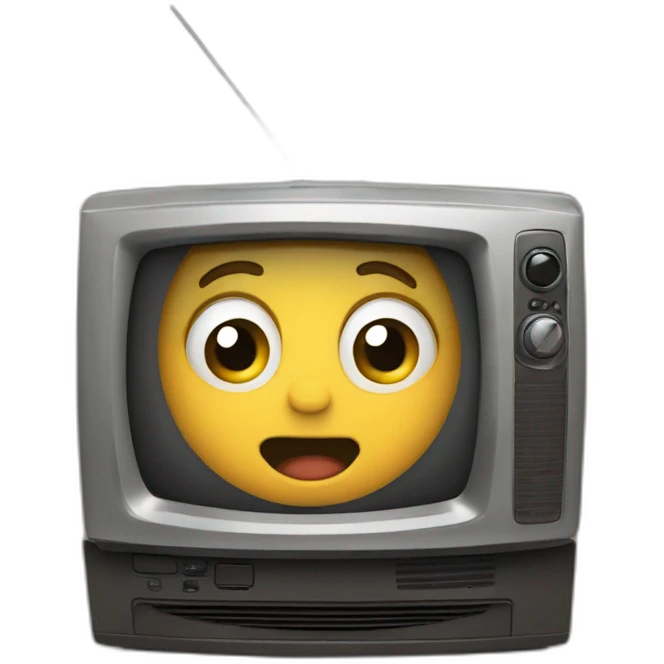 Niño viendo television emoji