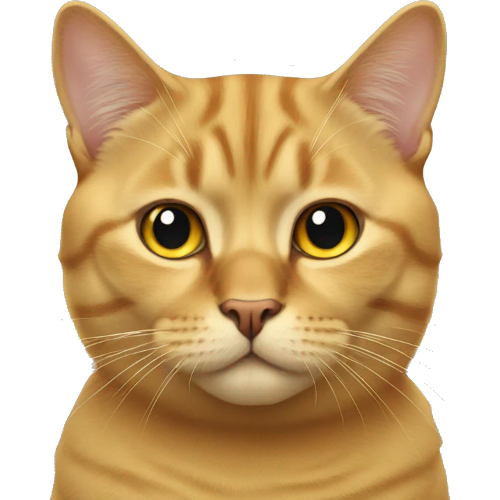Golden British cat emoji