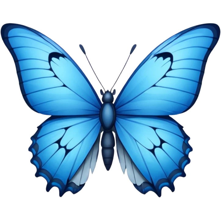 I want butterfly blue with broken wing emoji