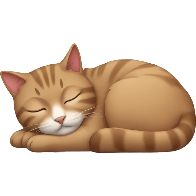 Cat sleeping emoji