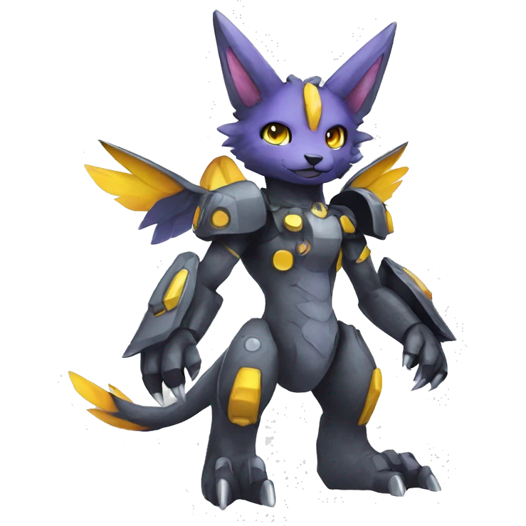  kawaii cool edgy Digimon-Fakemon-animal full body emoji