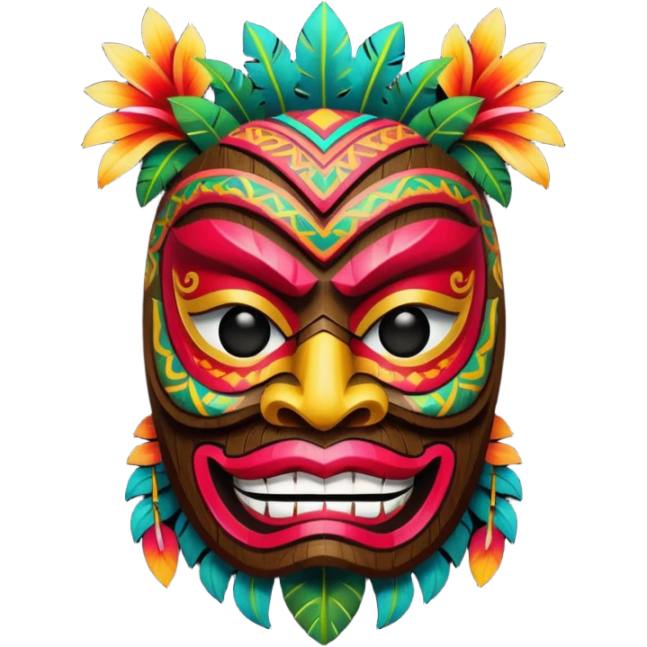 Mavi ünlü tiki emoji