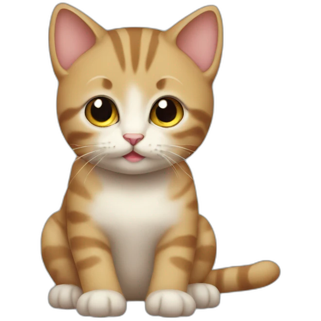 cat cute baby doing software emoji