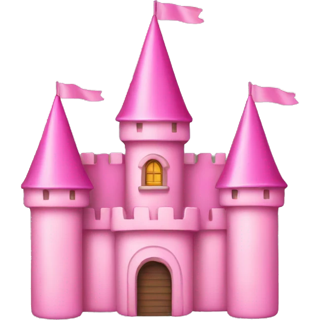Pink castle emoji