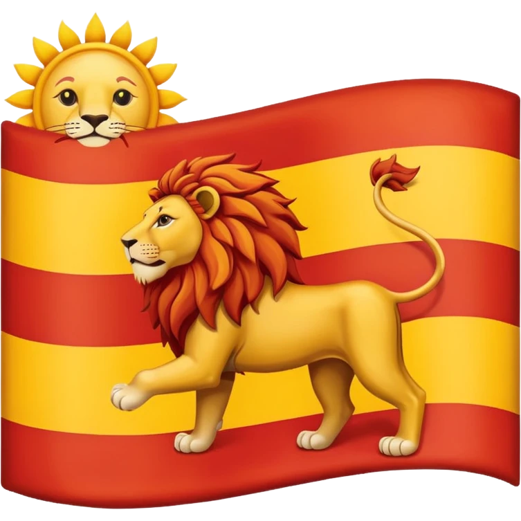 پرچم شیر و خورشید emoji