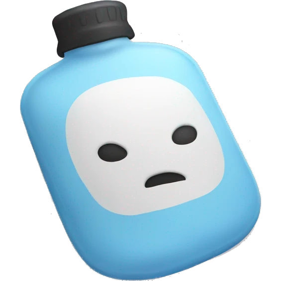 Hot water bottle no face emoji