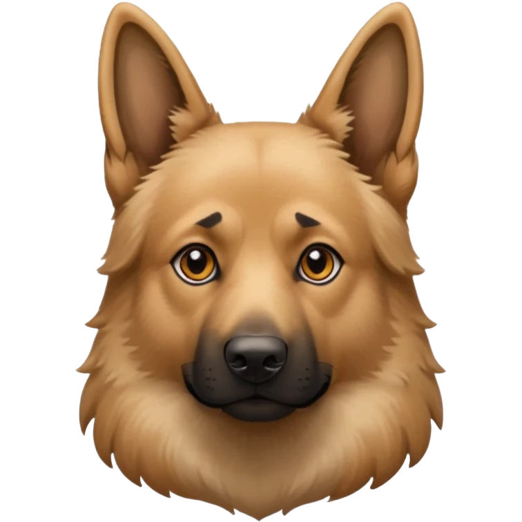 sand colored german shepard emoji