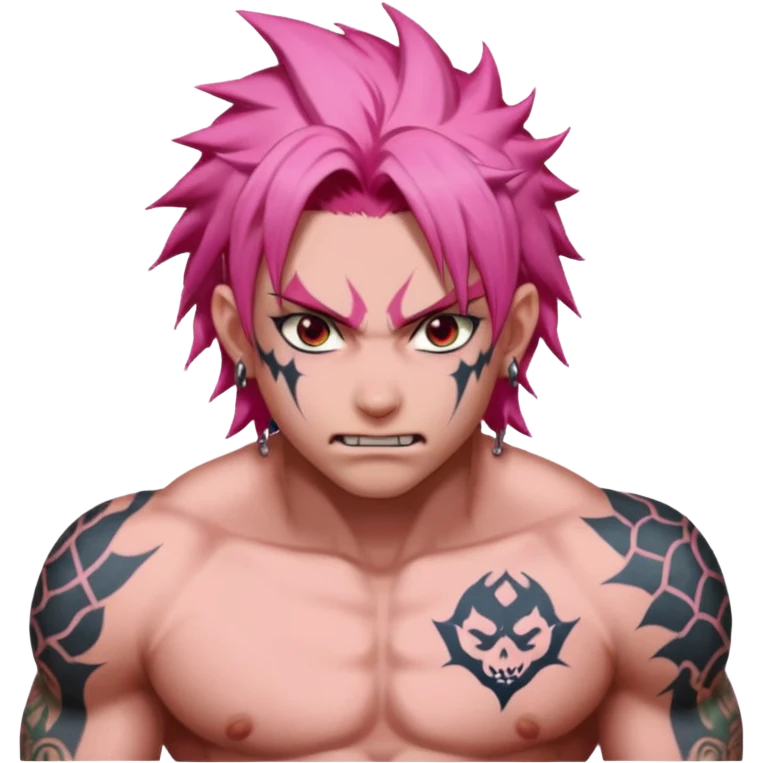 Akaza Demon from Demon Slayer Anime  emoji