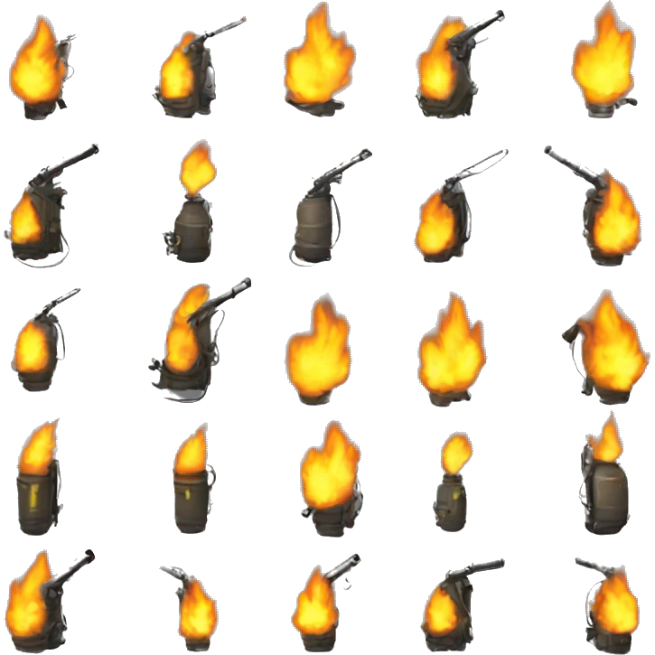 Heavy flamethrower system emoji