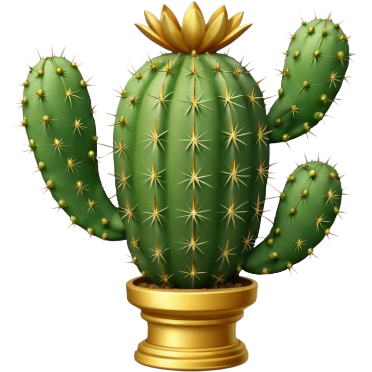 golf trophy shaped like cactus emoji