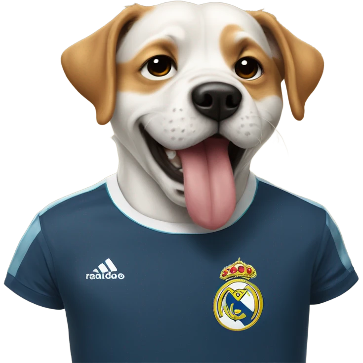 Dog with a Ronaldo shirt sneezing emoji