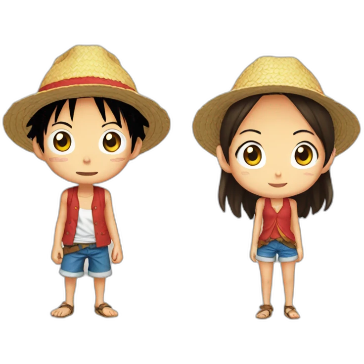 Luffy en fille emoji