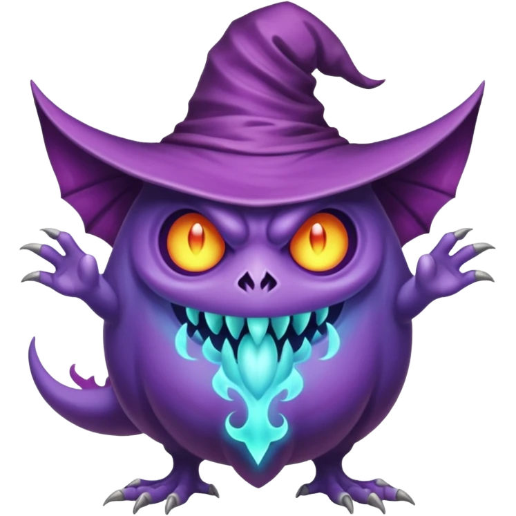 Mismagius-Misdreavus-Ghastly-Haunter-Fakémon-hybrid-creature (full body)  emoji