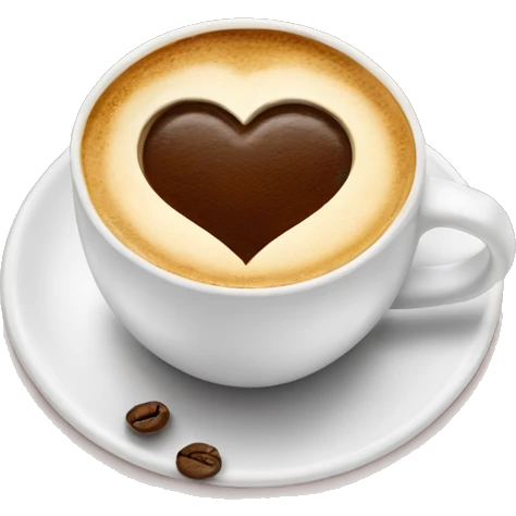 heart shaped coffee emoji