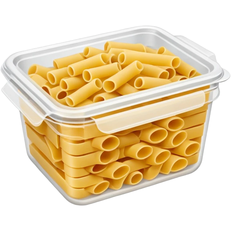 pasta in plastic container emoji
