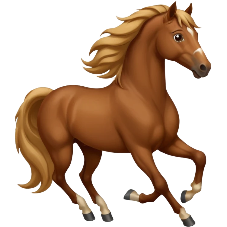 hnědý kůň emoji