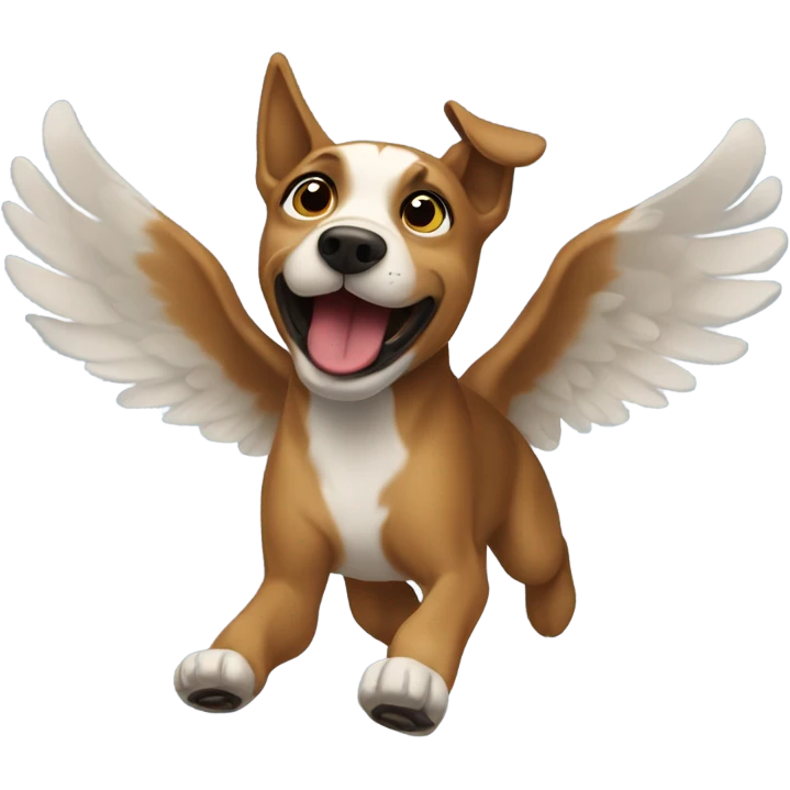 Un perro volando emoji