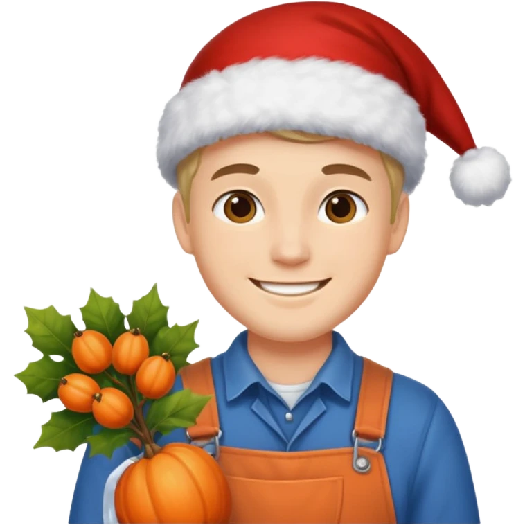 Homme exécutant des tâches saisonnières emoji