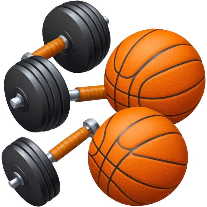 Dumbbell and ball emoji
