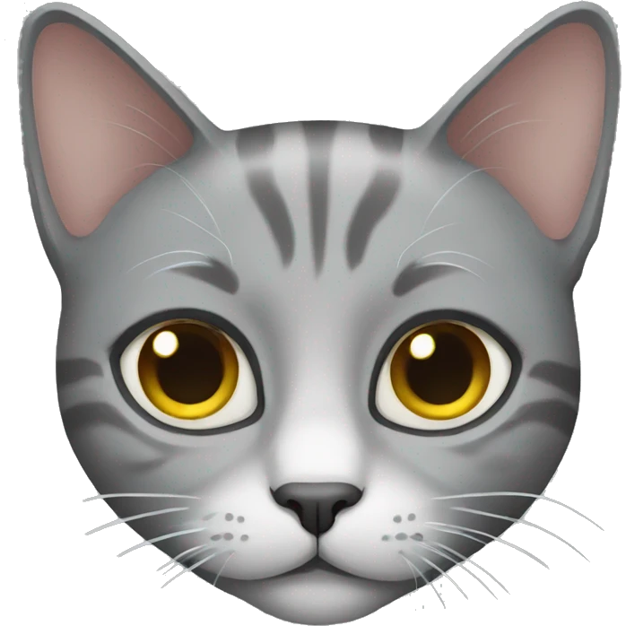 Gray cat emoji