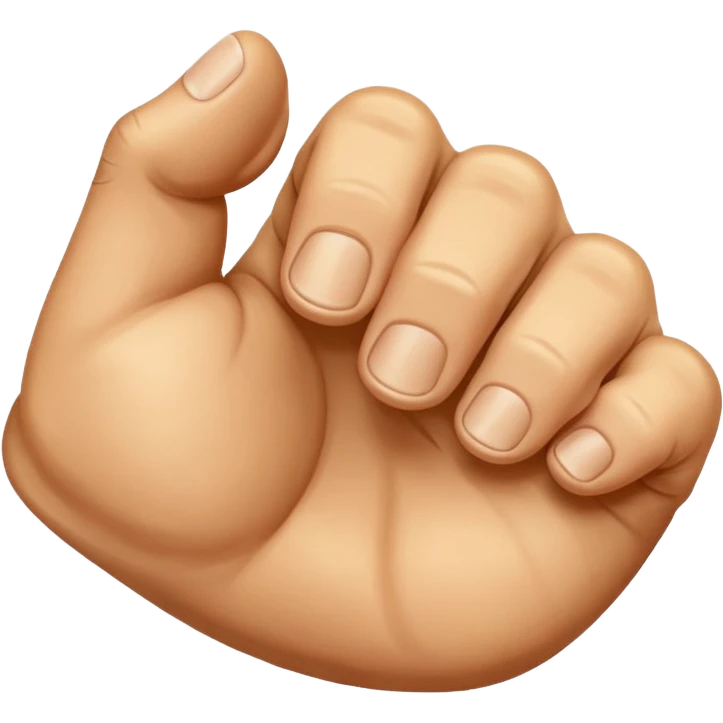 back of veiny fist rearview emoji