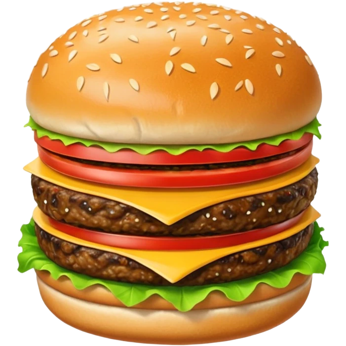 Hamburger with big butt emoji