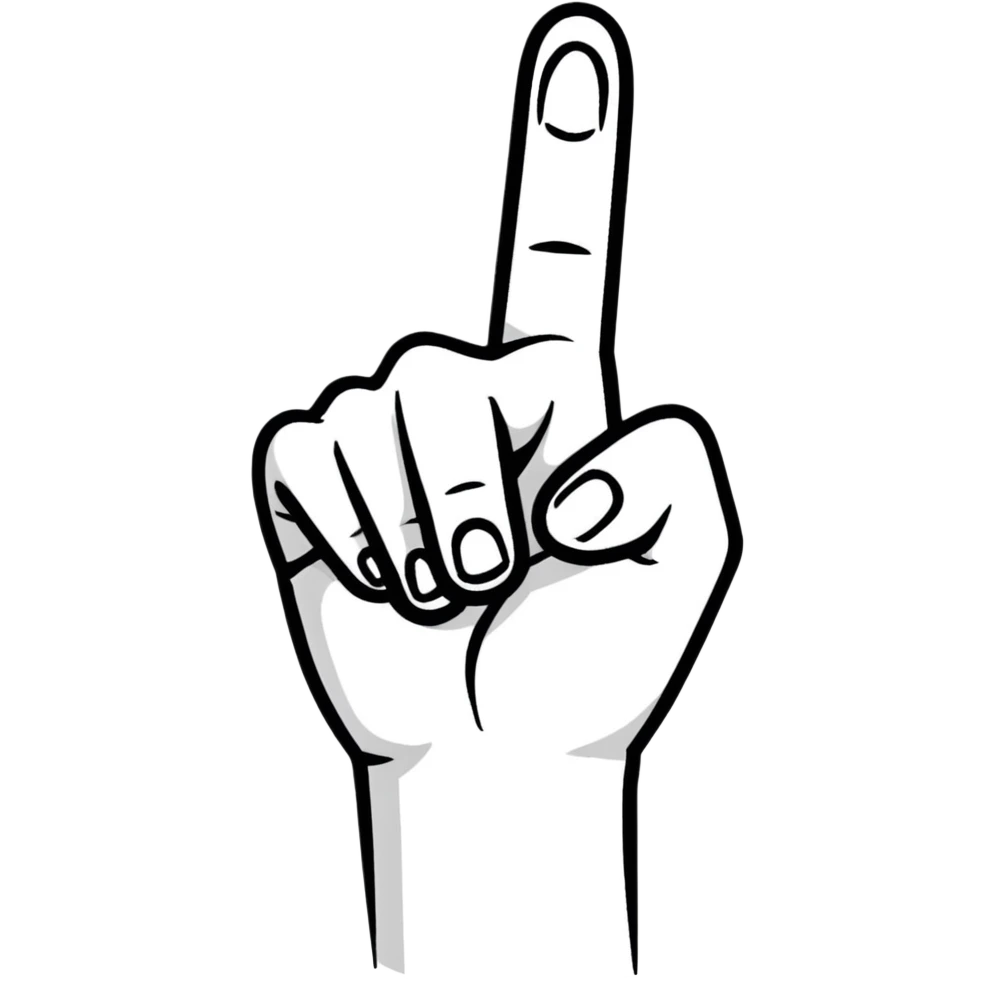 middle finger hand gesture emoji