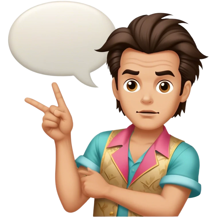 Ace ventura with a Speech bubble saying the word FABIAAAN emoji