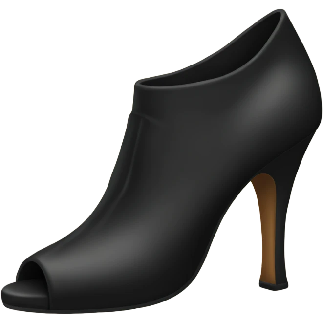 A black heel emoji