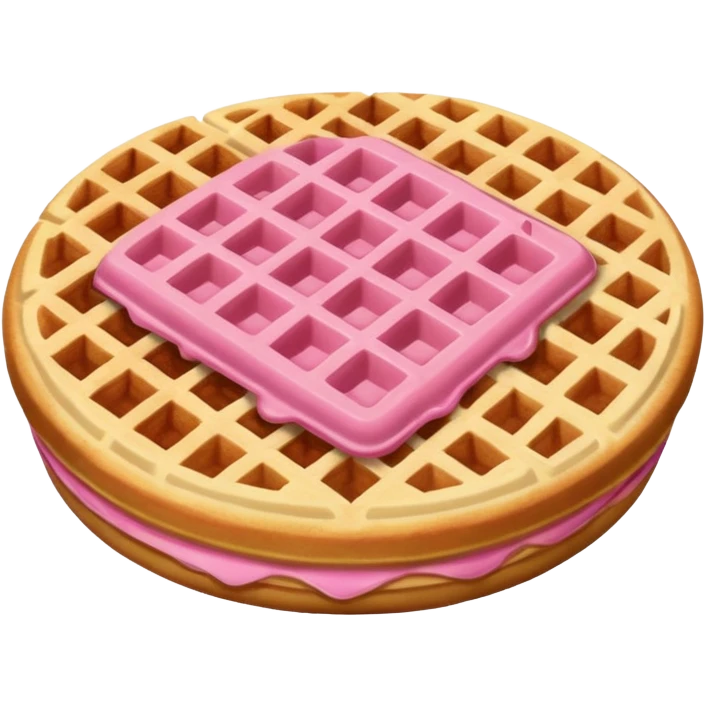 color pink waffle emoji