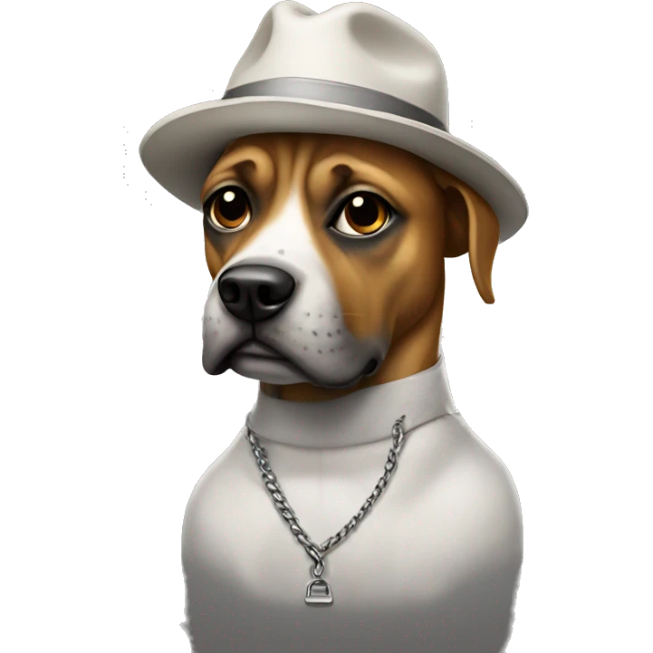 Gangster dog emoji