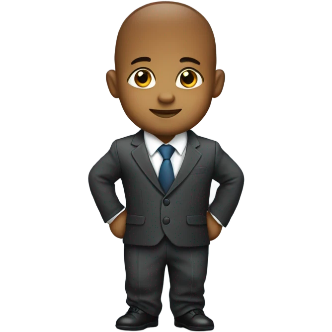 Baby in a suit emoji