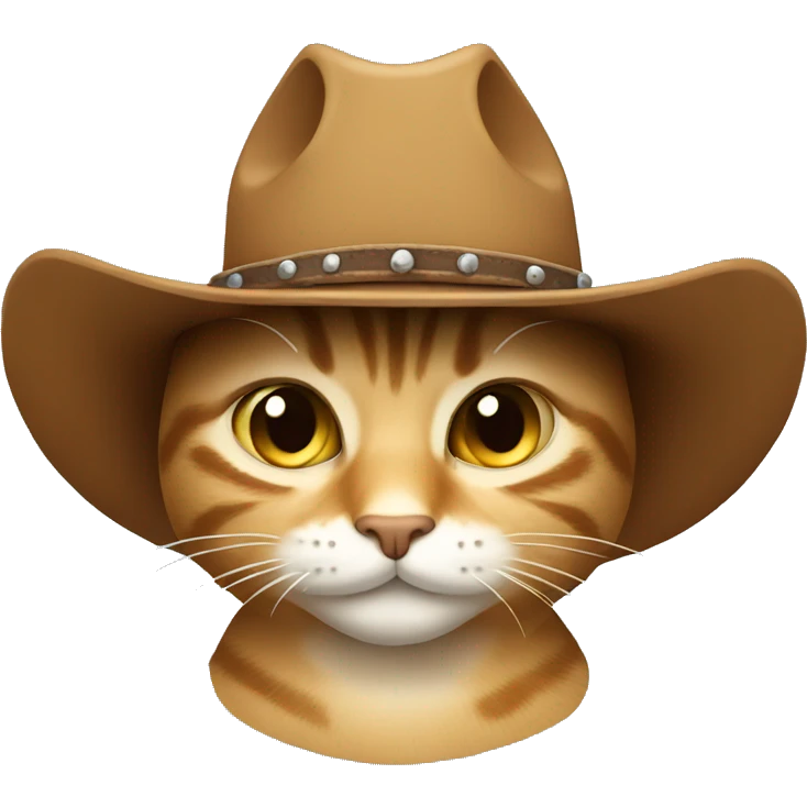 Cat with cowboy hat emoji