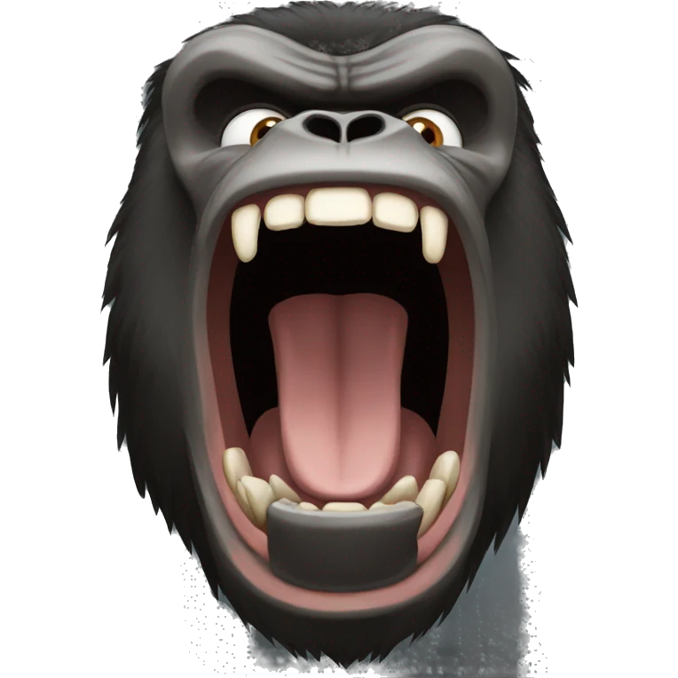 screaming gorilla emoji