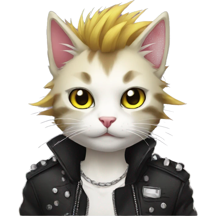 Anime Punk Cat emoji