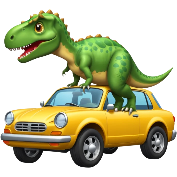 Dinosaurus on a Car emoji