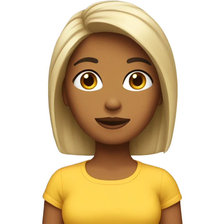 Chica pelo lacio emoji