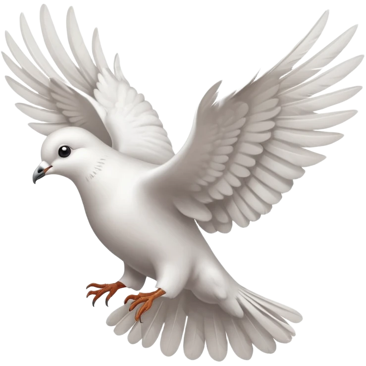 dove flying with its back facing me emoji
