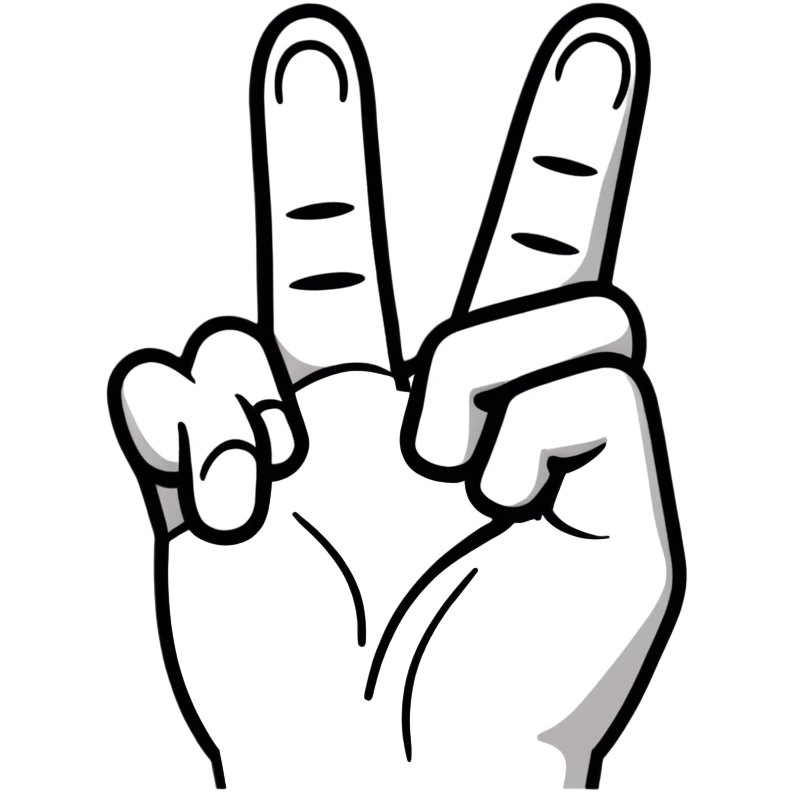 hand with two fingers crossed for luck emoji