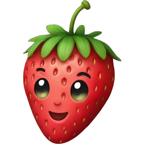 strawberry with a pink ྀིྀི  emoji