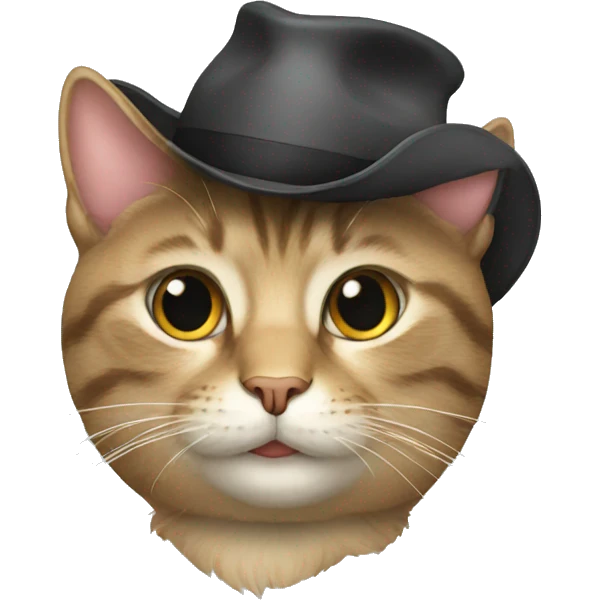 Cat with hat emoji