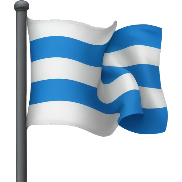 white flag ith blue circle in it‘s middle emoji