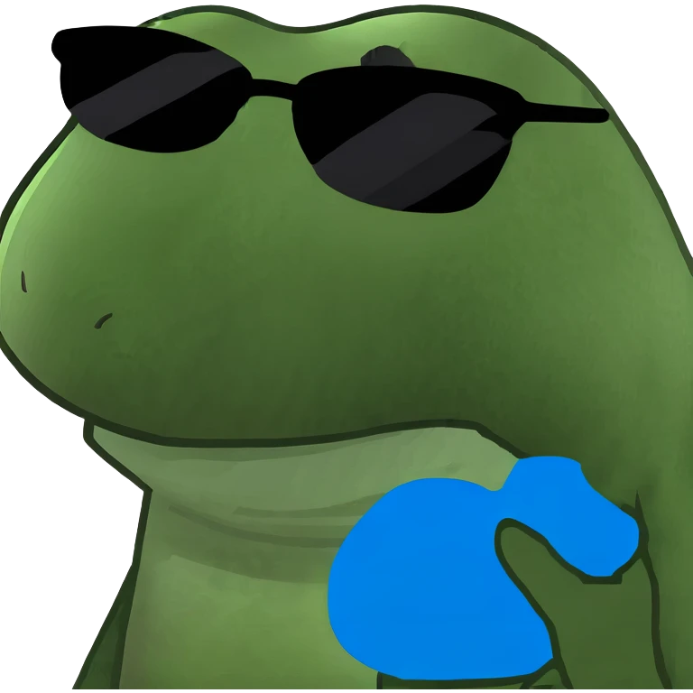 cool dude in blue shirt emoji