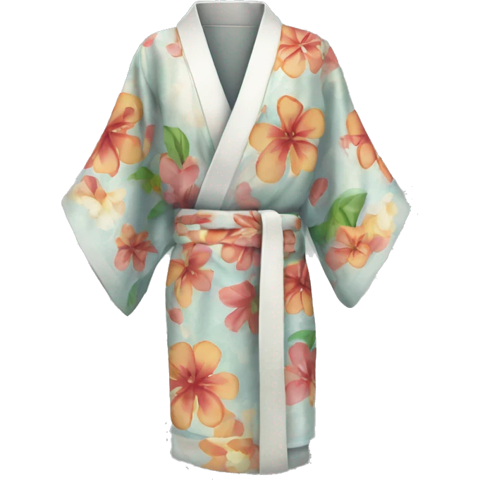 Sheer beach kimono emoji