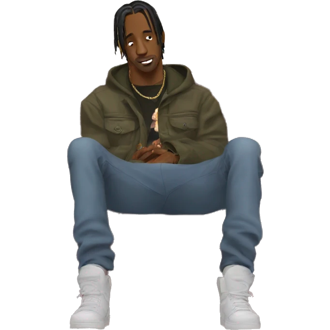 Travis Scott on a couch emoji